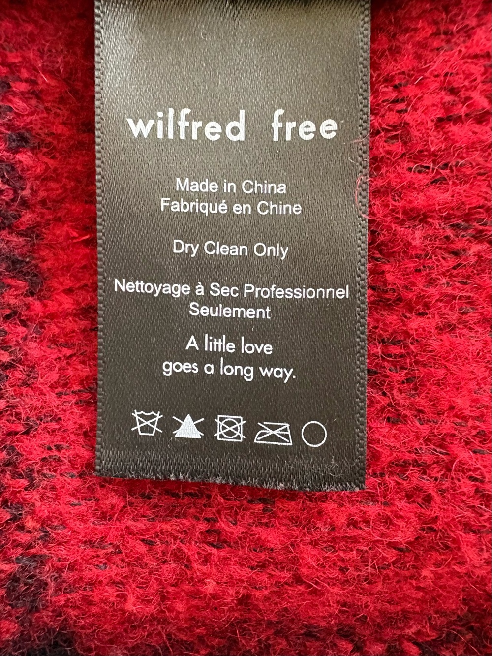 Aritzia Wilfred Free Off-Duty Jacket Buffalo Check Plaid Wool S - Picture 5 of 6